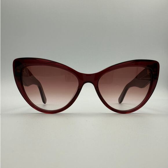 Salvatore Ferragamo Cat Eye Wine Frame SF930S Sunglasses $275 MSRP - Picture 1 of 7